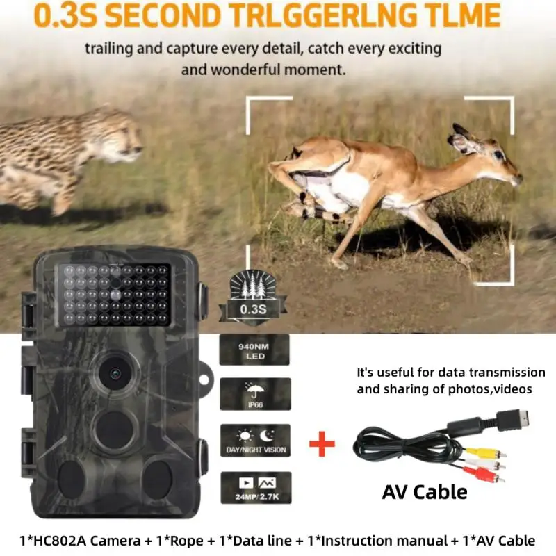 Уличная охотничья тропа HC802A 16 МП 1080P с AV кабелем, водонепроницаемая игровая камера IP66, фотоловушка для наблюдения за дикой природой
Уличная охотничья тропа HC802A 16 МП 1080P с AV кабелем, водонепроницаемая игровая камера IP66, фотоловушка для наблюдения за дикой природой