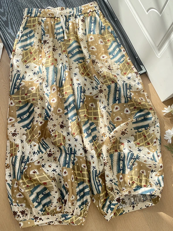 Slimming Floral Print High Waist Loose Casual Pants Women's plus Size Fashion Artistic Design Comfortable Breathable Summer T...
Slimming Floral Print High Waist Loose Casual Pants Women's plus Size Fashion Artistic Design Comfortable Breathable Summer T...