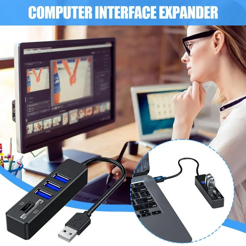 USB-порт-концентратор Портативный высокоскоростной ноутбук USB-порт-расширитель Компьютеры и аксессуары Прямая док-станция для камеры-считывателя карт
USB-порт-концентратор Портативный высокоскоростной ноутбук USB-порт-расширитель Компьютеры и аксессуары Прямая док-станция для камеры-считывателя карт