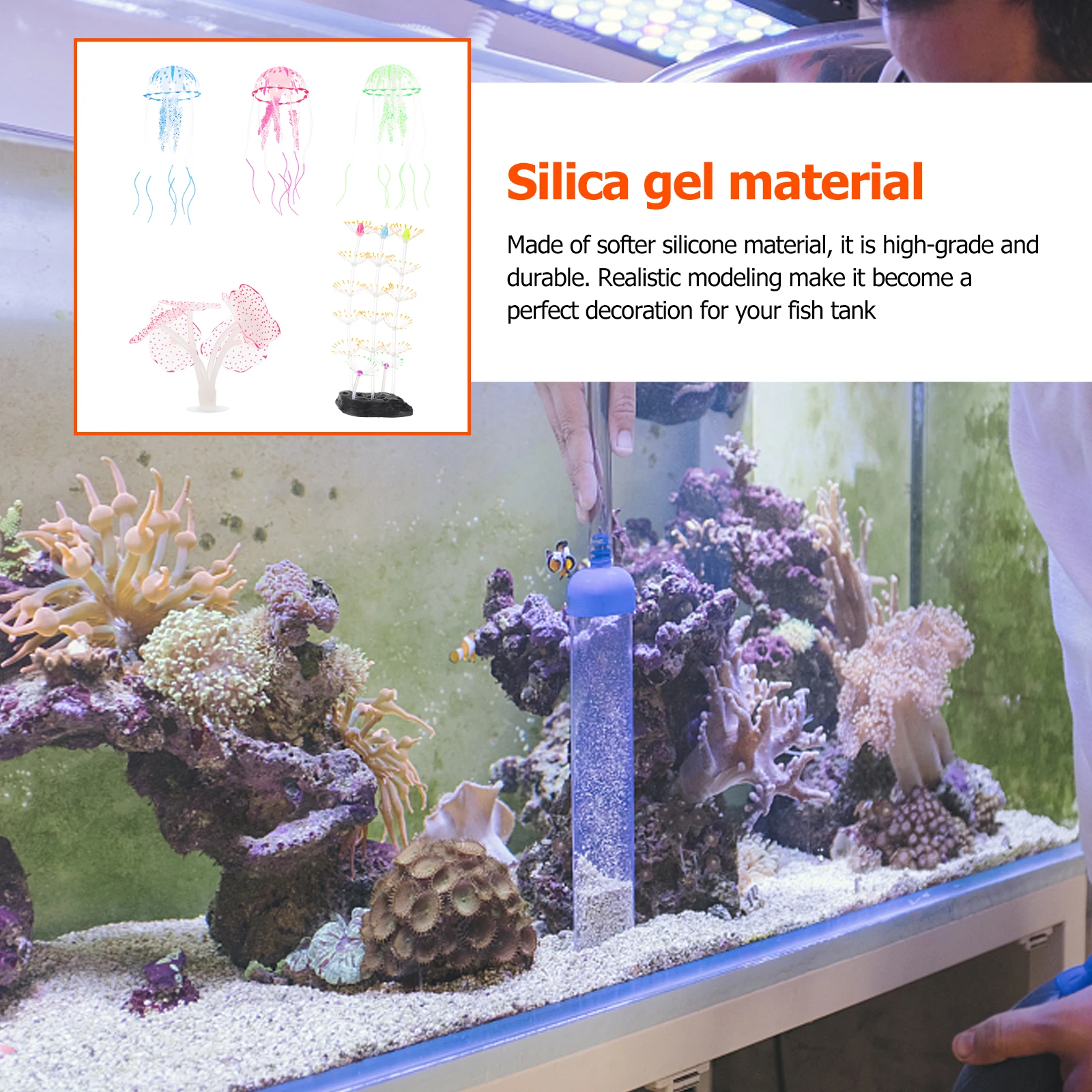 Glowing Coral Decoration Aquarium Landscape Craft Fish Tank Supply Underwater Ornament
Glowing Coral Decoration Aquarium Landscape Craft Fish Tank Supply Underwater Ornament