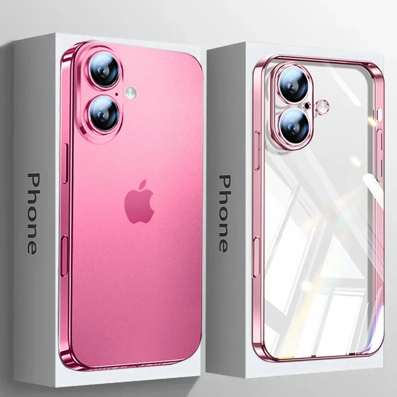 Plating Transparent Colorful Phone Case for iPhone 16 15 14 13 12 11 Pro Max Plus Compatible Bumper Anti-Scratch Silicone Cover
Plating Transparent Colorful Phone Case for iPhone 16 15 14 13 12 11 Pro Max Plus Compatible Bumper Anti-Scratch Silicone Cover