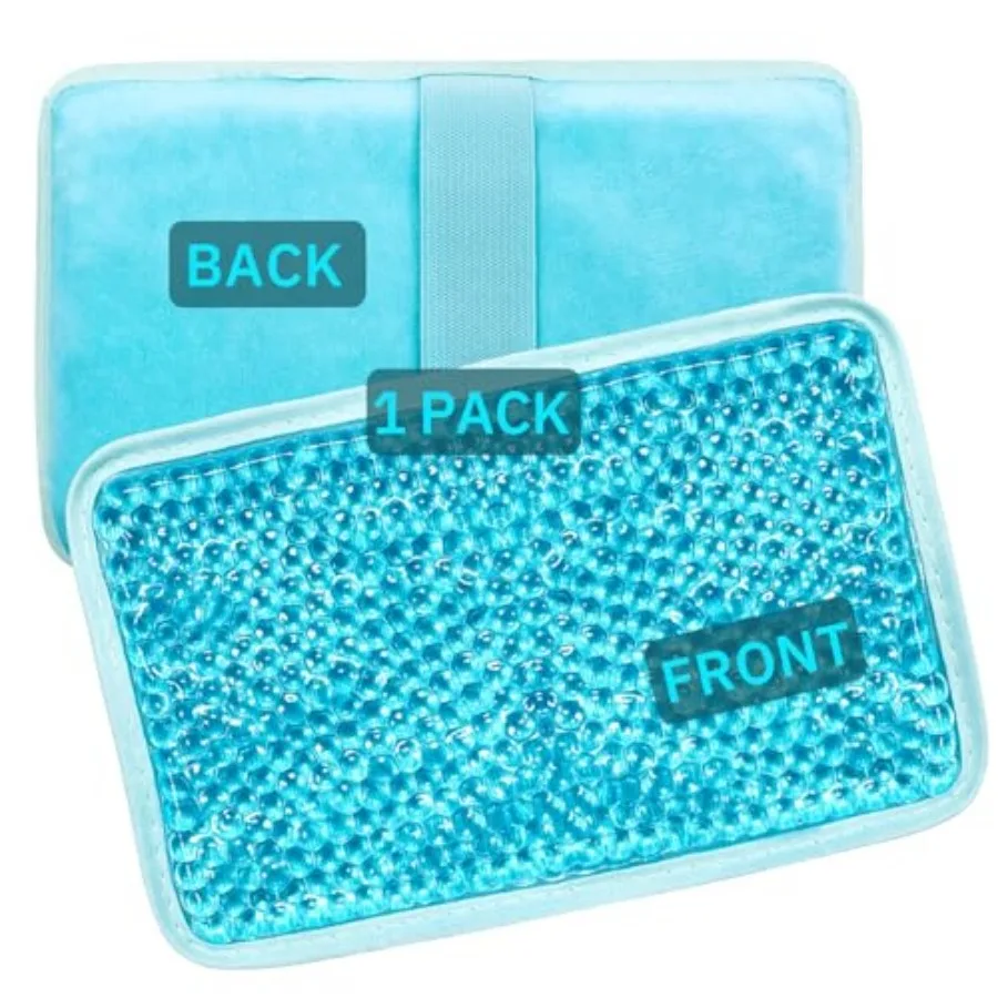 Gel Beads Ice Pack Ice Bag with Strap-1 Pack Reusable Hot and Cold Pack Compress for Knee, Shoulder, Feet, Back, Ankle, Neck, H
Gel Beads Ice Pack Ice Bag with Strap-1 Pack Reusable Hot and Cold Pack Compress for Knee, Shoulder, Feet, Back, Ankle, Neck, H