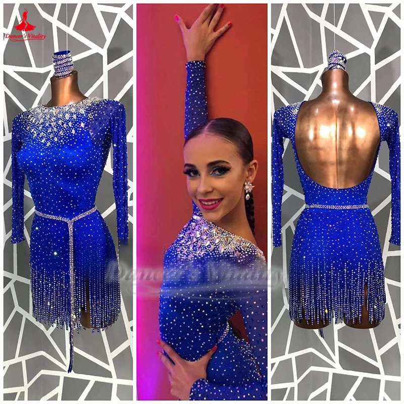Custom Adult Child and Adolescent Latin Dance Graded Examination Performance and Competition Dress Rumba Chacha Samba Clothing
Custom Adult Child and Adolescent Latin Dance Graded Examination Performance and Competition Dress Rumba Chacha Samba Clothing