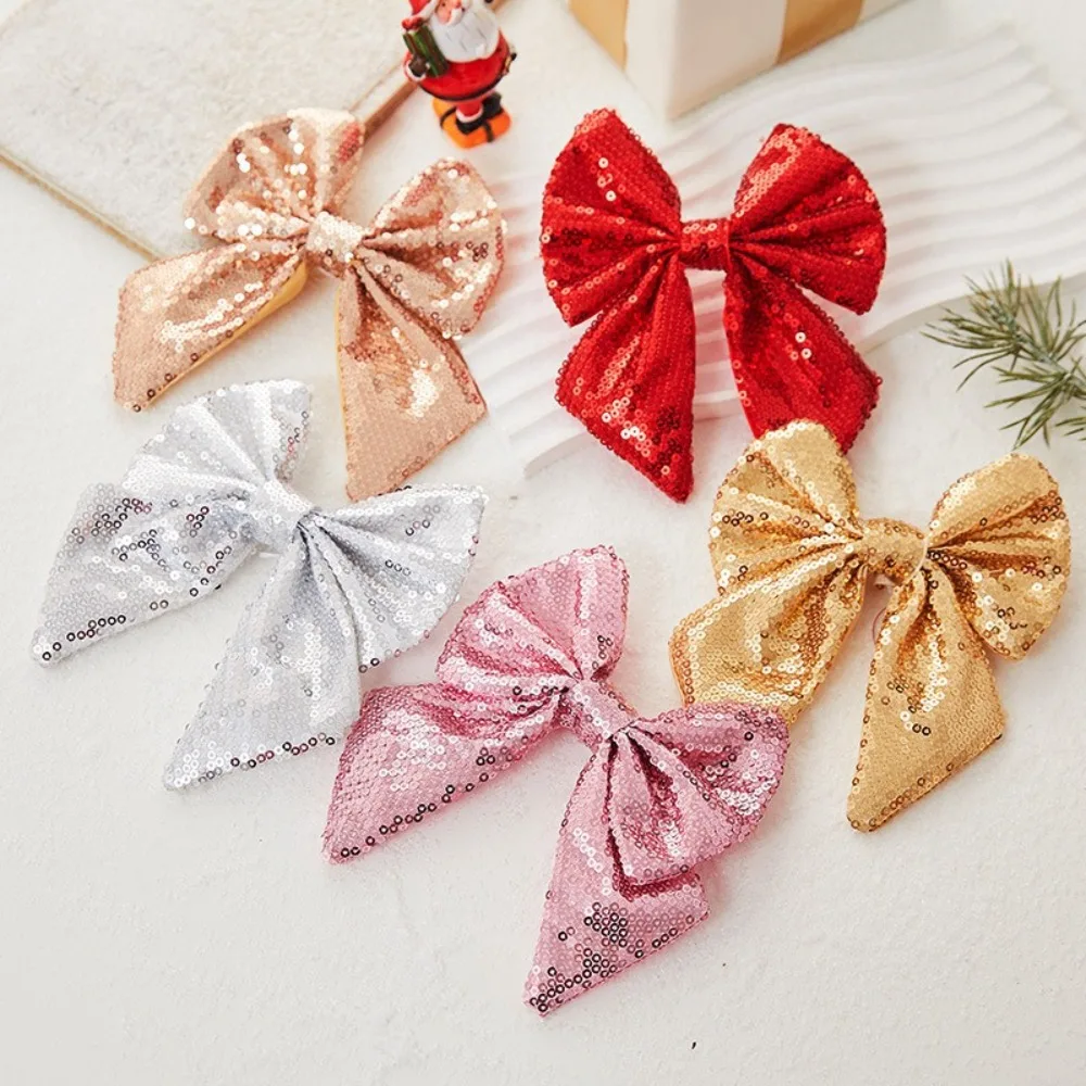 Glitter Bowknot Christmas Glitter Bow DIY Craft Ornament Tree Decoration Xmas Party Scene Holiday Celebrations Present Wrapping
Glitter Bowknot Christmas Glitter Bow DIY Craft Ornament Tree Decoration Xmas Party Scene Holiday Celebrations Present Wrapping