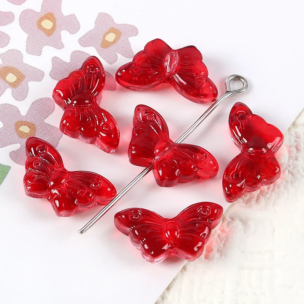 10Pcs/Lot 8*15mm Transparent Glass Small Butterfly Loose Charm Pendants for Necklace DIY Craft Jewelry Making Accessories
10Pcs/Lot 8*15mm Transparent Glass Small Butterfly Loose Charm Pendants for Necklace DIY Craft Jewelry Making Accessories