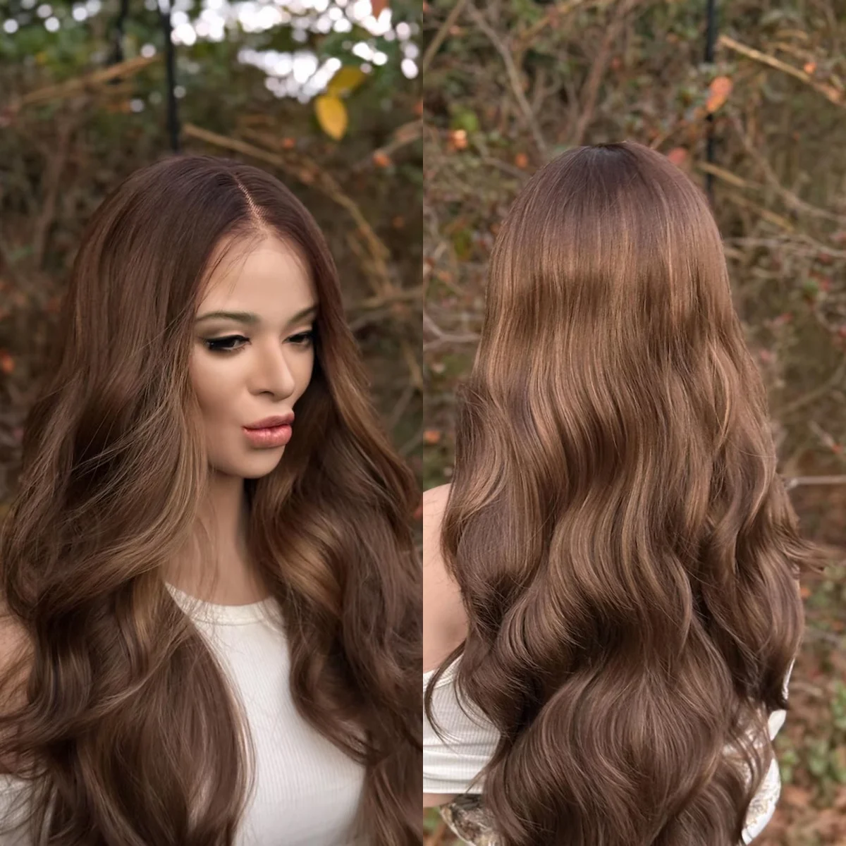 Бесприкосновенный парик из синтетических волос коричневого цвета для косплея и повседневной носки, с 10% натуральных волос, с темными корнями, свободная глубокая волна, длинный парик с кружевной передней частью
Бесприкосновенный парик из синтетических волос коричневого цвета для косплея и повседневной носки, с 10% натуральных волос, с темными корнями, свободная глубокая волна, длинный парик с кружевной передней частью