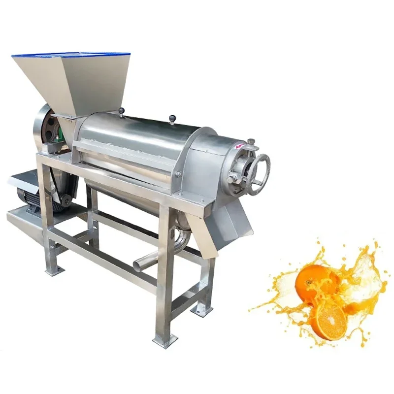 Industrial large spiral juicer Large vertical fruit and vegetable press Apple orange fruit juicer 500-1000KG/H
Industrial large spiral juicer Large vertical fruit and vegetable press Apple orange fruit juicer 500-1000KG/H