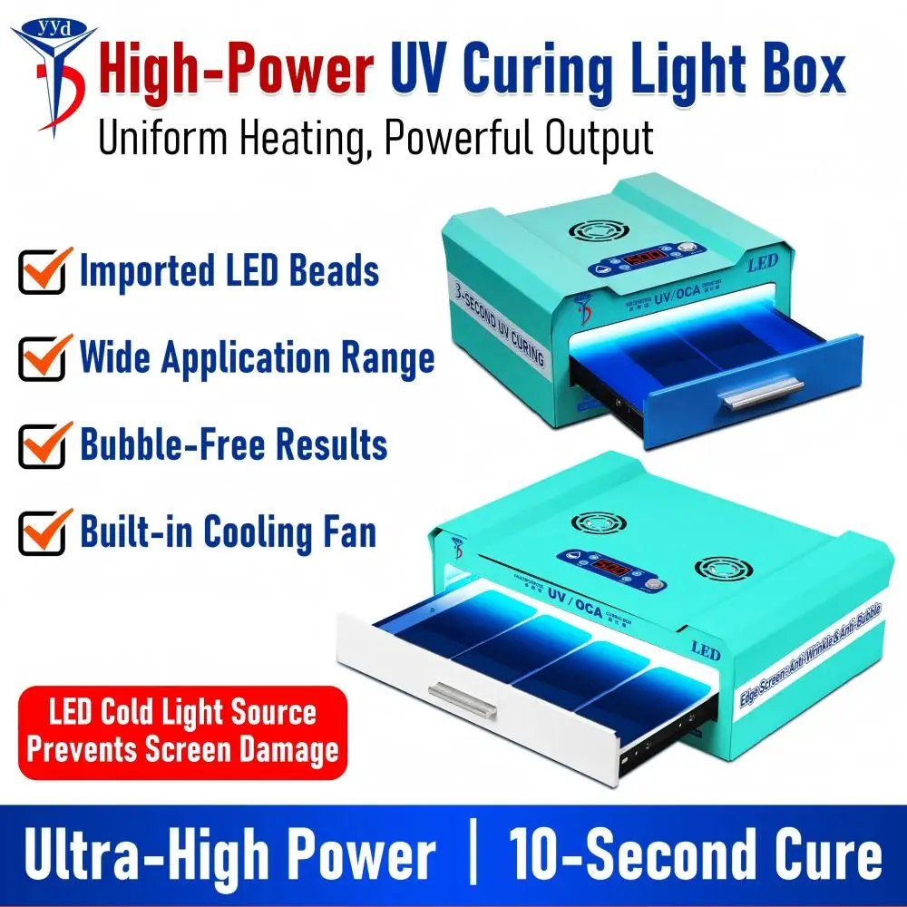 Curved Screen UV Oven, Mobile Phone Screen Protector Curing Lamp, Water-based Adhesive, Flexible Screen High-Power Oven
Curved Screen UV Oven, Mobile Phone Screen Protector Curing Lamp, Water-based Adhesive, Flexible Screen High-Power Oven