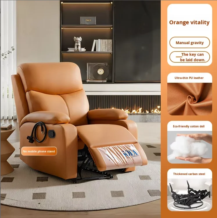 Space-Class Multifunctional Electric Recliner, One Seat Genuine Leather Massage Sofa With Storage For Living Room
Space-Class Multifunctional Electric Recliner, One Seat Genuine Leather Massage Sofa With Storage For Living Room