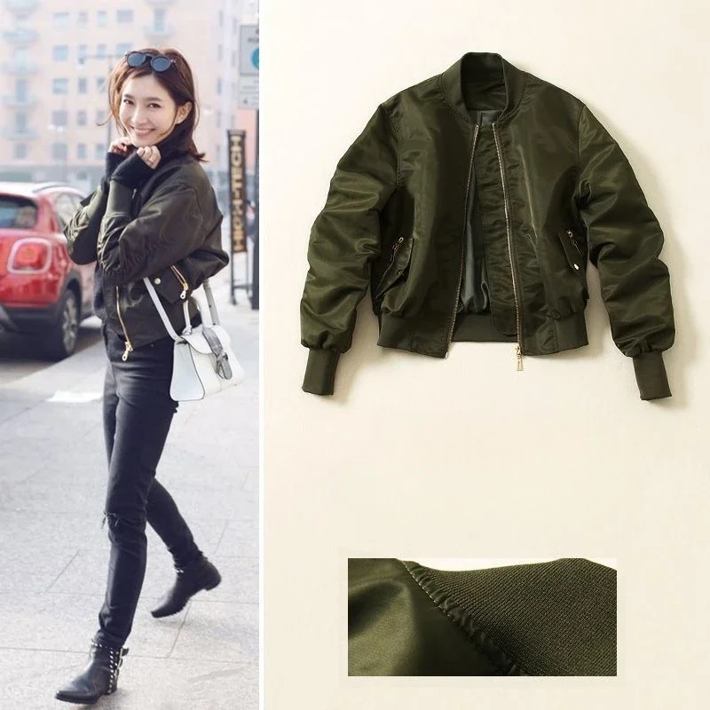 New Fall 2024 Celebrity Matching Bomber Jacket All-match Thicker and Shorter Coat Baseball Uniform Female
New Fall 2024 Celebrity Matching Bomber Jacket All-match Thicker and Shorter Coat Baseball Uniform Female
