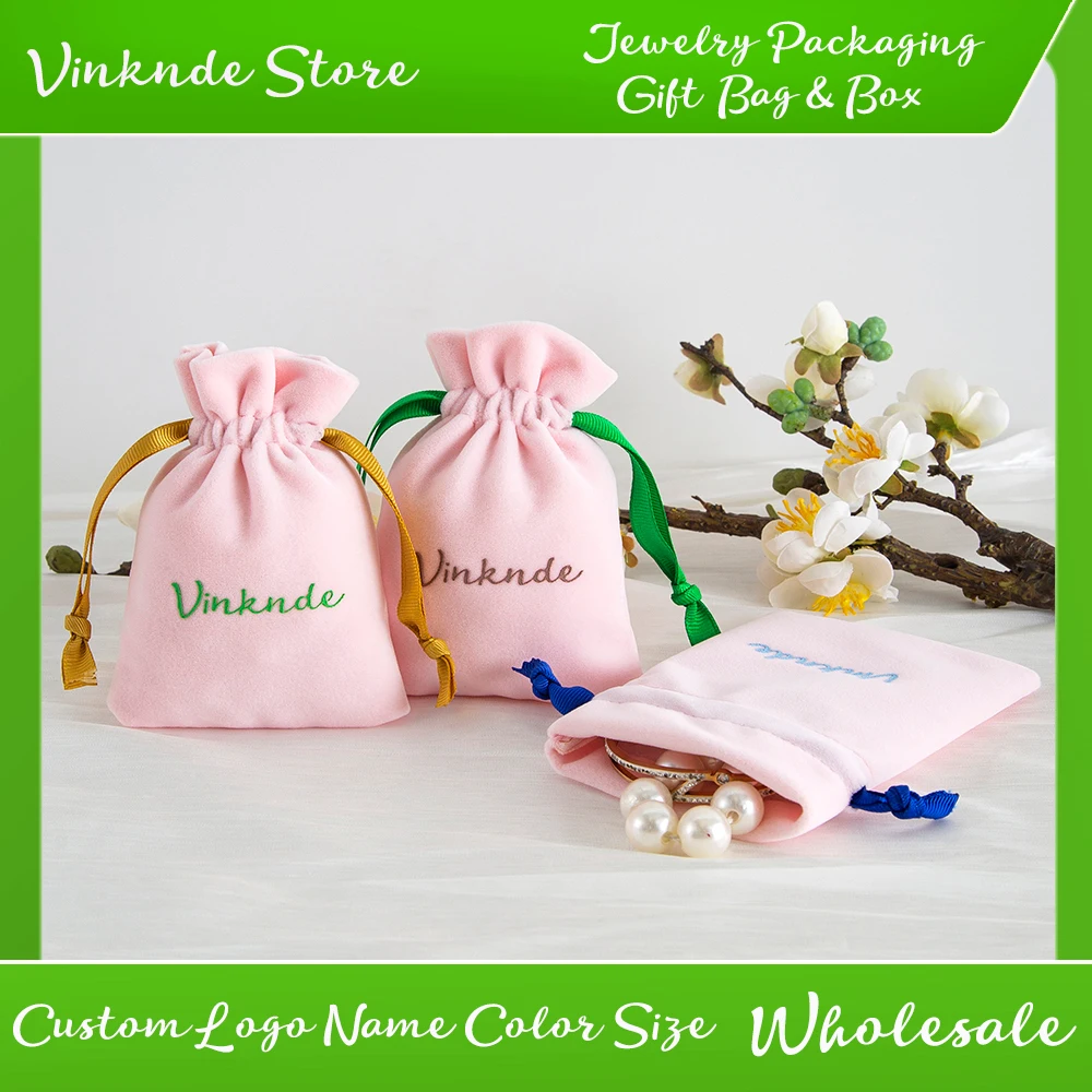 200pcs Pink Velvet Jewelry Earrings Pouch Cosmetic Storage Bag Earphone Power Bank Organizer Custom Logo Ribbon Drawstring Sack
200pcs Pink Velvet Jewelry Earrings Pouch Cosmetic Storage Bag Earphone Power Bank Organizer Custom Logo Ribbon Drawstring Sack