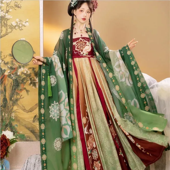 Large size Hanfu women chubby mm Tang wind river skirt Chinese style retro daily fairy slim-fit spring and summer suit
Large size Hanfu women chubby mm Tang wind river skirt Chinese style retro daily fairy slim-fit spring and summer suit