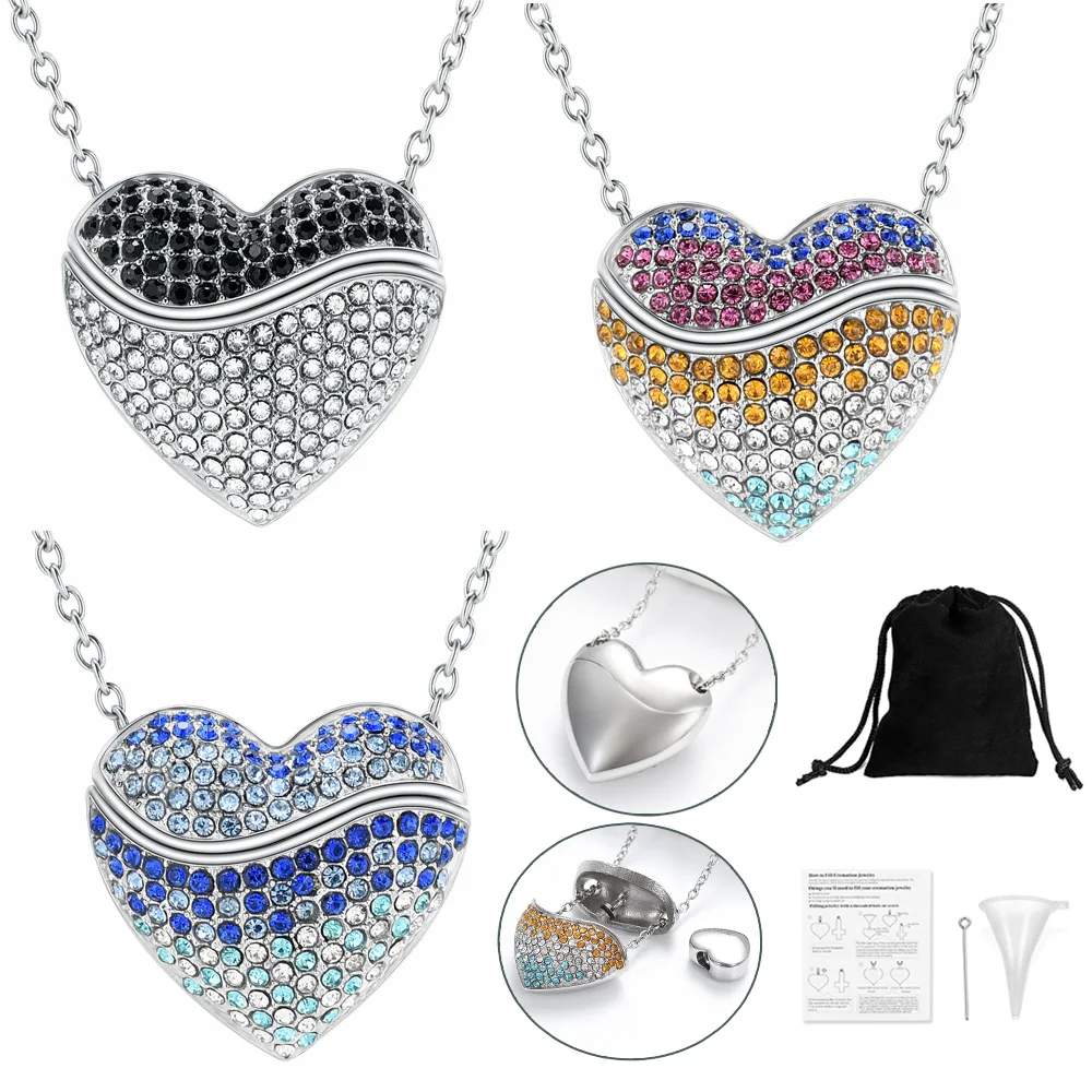Cremation Ashes Pendant Special Design Heart Urns Necklace Stainless Steel Jewelry For Ashes Memorial Keepsake Jewelry Woman
Cremation Ashes Pendant Special Design Heart Urns Necklace Stainless Steel Jewelry For Ashes Memorial Keepsake Jewelry Woman