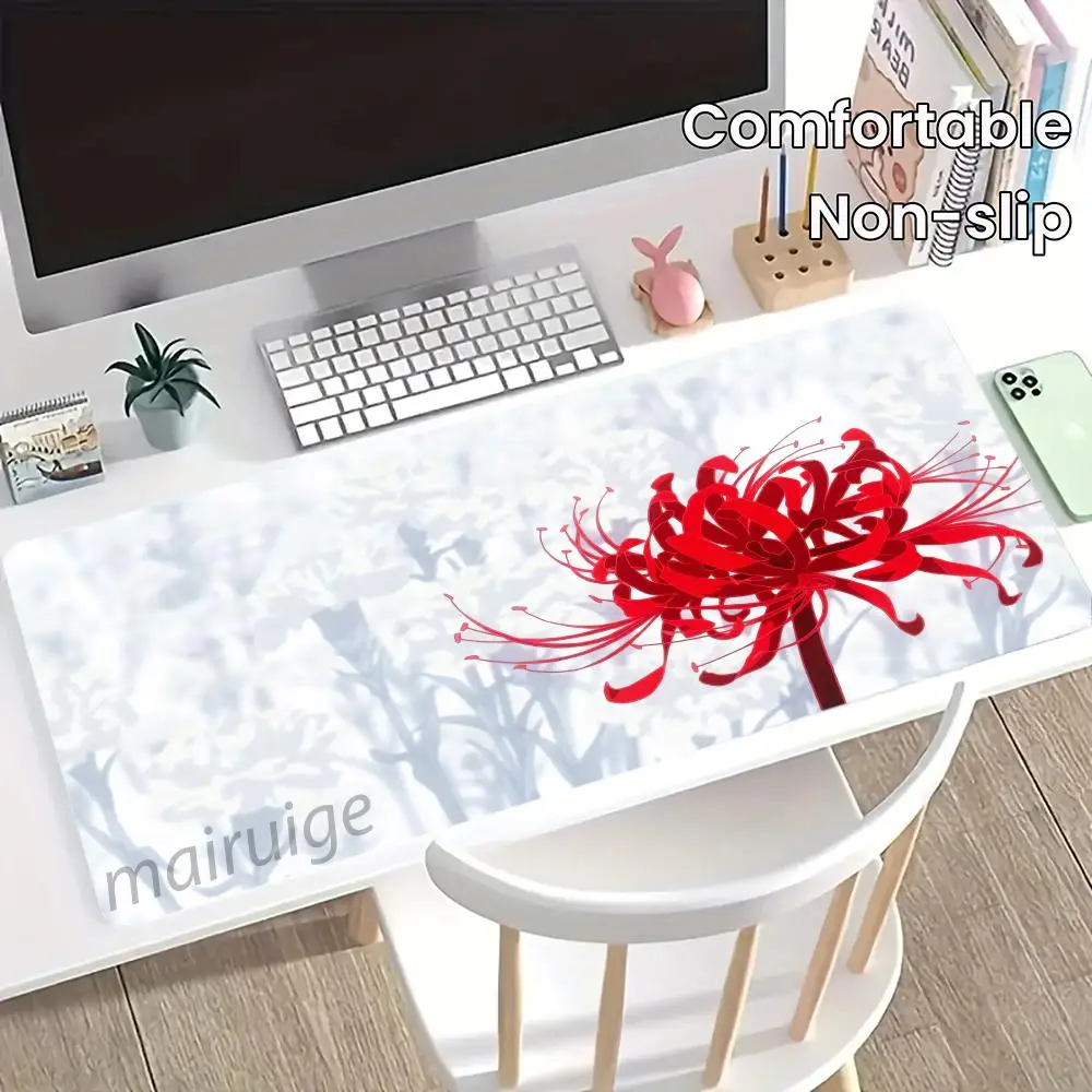 Коврик для мыши с красным цветком в стиле аниме, большой, для компьютера, офиса, игр, резиновый, противоскользящий, с прошитыми краями, моющийся, для клавиатуры и стола
Коврик для мыши с красным цветком в стиле аниме, большой, для компьютера, офиса, игр, резиновый, противоскользящий, с прошитыми краями, моющийся, для клавиатуры и стола