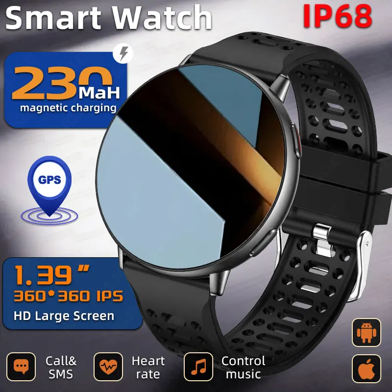 Новые умные часы для мужчин и женщин, GPS, 1,39 дюйма, Bluetooth, монитор сердечного ритма, монитор сна, водонепроницаемые спортивные умные часы для Android IOS
Новые умные часы для мужчин и женщин, GPS, 1,39 дюйма, Bluetooth, монитор сердечного ритма, монитор сна, водонепроницаемые спортивные умные часы для Android IOS