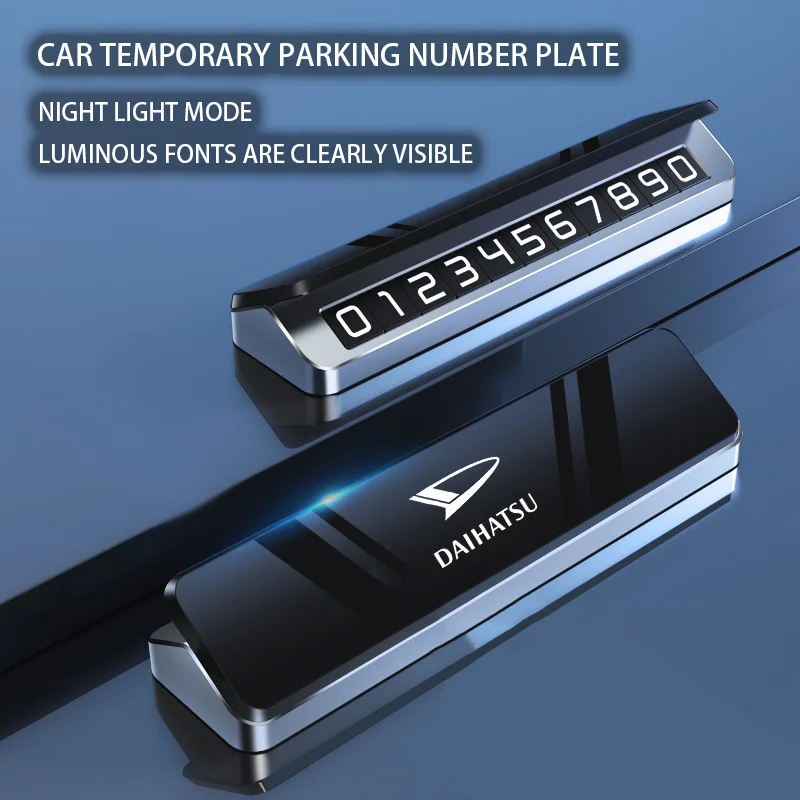 Car Metal Mobile Phone Number Temporary Parking Plate For Daihatsu Terios Mira Seron2 Zonne Hijet Truck 2010 2024 Accessories
Car Metal Mobile Phone Number Temporary Parking Plate For Daihatsu Terios Mira Seron2 Zonne Hijet Truck 2010 2024 Accessories