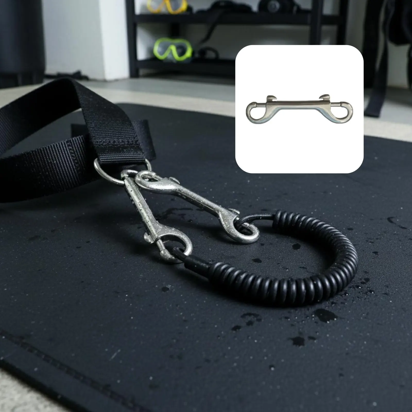 Double Ended Snap Hook Aquatic Grade Stainless Steel Double Hook Double Head Coiled-Loaded Fastener Robust Duty Coiled-Loaded
Double Ended Snap Hook Aquatic Grade Stainless Steel Double Hook Double Head Coiled-Loaded Fastener Robust Duty Coiled-Loaded