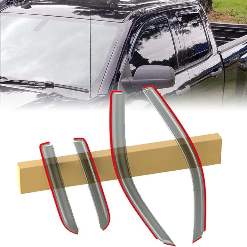 For 2014-2018 Chevy Silverado Double Cab Smoke Window Visor Vent Sun Rain Guards
For 2014-2018 Chevy Silverado Double Cab Smoke Window Visor Vent Sun Rain Guards