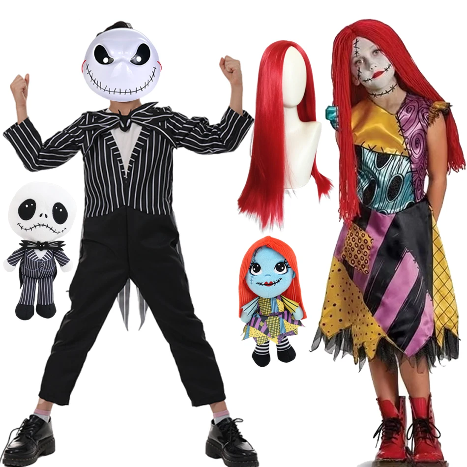 Girls Boys Nightmare Horro Before Christmas Halloween Cosplay Dress Party Sally Jack Kids Costume Dress Gothic Clothes
Girls Boys Nightmare Horro Before Christmas Halloween Cosplay Dress Party Sally Jack Kids Costume Dress Gothic Clothes