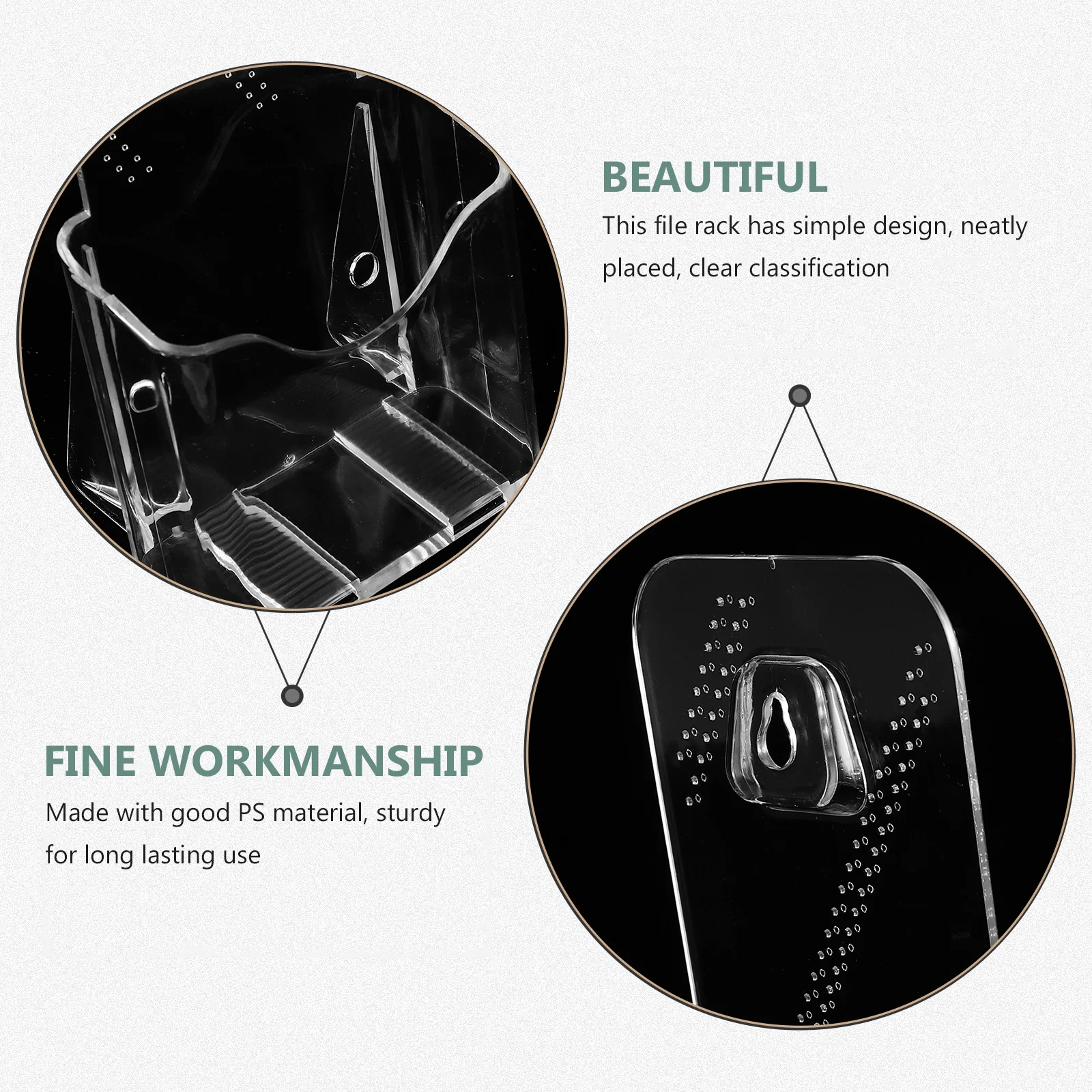 Clear File Rack Wall Mount Office Folder Holder Pamphlet File Magazine Document Organizer Brochure Display Stand
Clear File Rack Wall Mount Office Folder Holder Pamphlet File Magazine Document Organizer Brochure Display Stand