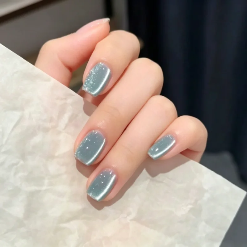 30Pcs Fake Nails Blue Cat-Eye Short Nails for Everyday Show-Off—Press-On Nails Perfect As A Gift for Girls and Friends
30Pcs Fake Nails Blue Cat-Eye Short Nails for Everyday Show-Off—Press-On Nails Perfect As A Gift for Girls and Friends