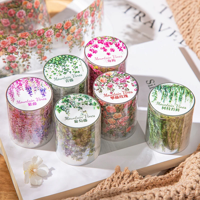 50mm * 200cm/roll Vine Plant Theme PET Tape Background Decorative Stickers Collage Junk Journal DIY Scrap Book Diary Album
50mm * 200cm/roll Vine Plant Theme PET Tape Background Decorative Stickers Collage Junk Journal DIY Scrap Book Diary Album