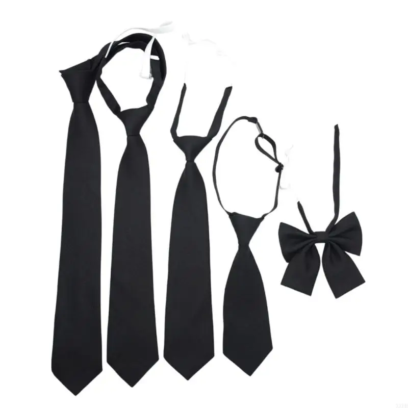 XXFD Polyester Pre-Tied Tie Bowknot Classical Black Necktie Japanese JK Girl School Business Student Uniform Bowtie Neckwear
XXFD Polyester Pre-Tied Tie Bowknot Classical Black Necktie Japanese JK Girl School Business Student Uniform Bowtie Neckwear