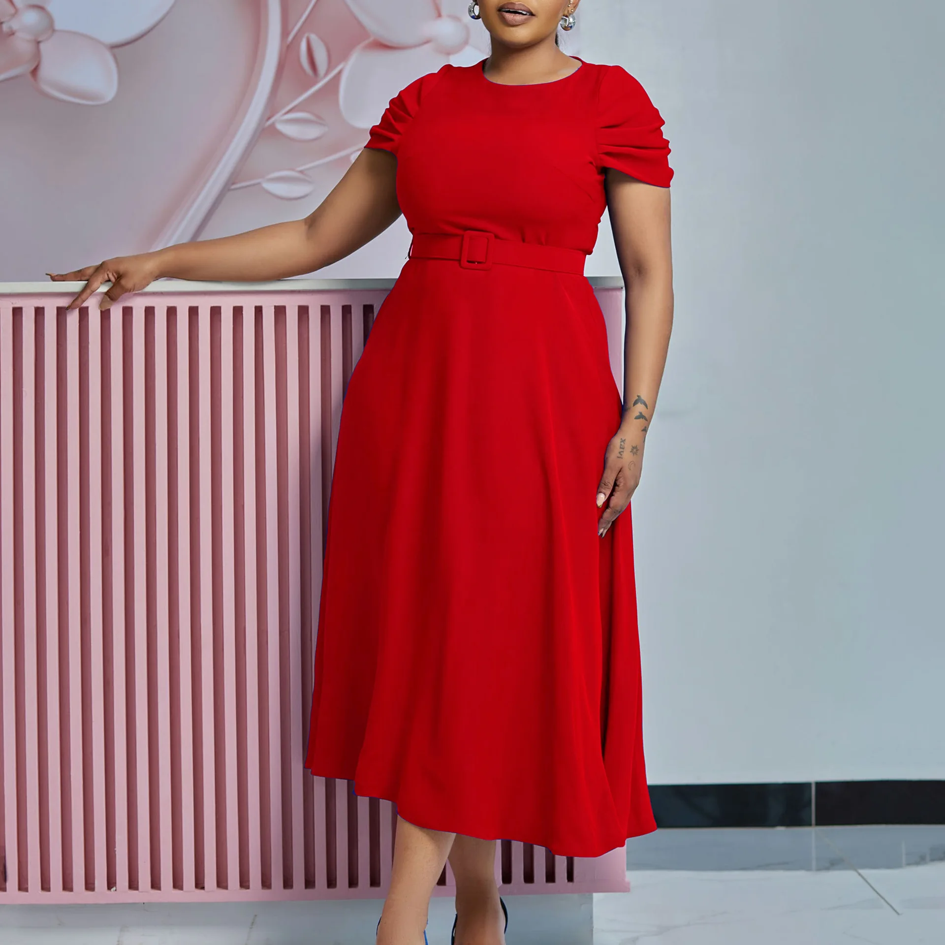 D484 Women's 2026 Summer New Fashion Elegant Short-Sleeve Irregular Plus Size Dress
D484 Women's 2026 Summer New Fashion Elegant Short-Sleeve Irregular Plus Size Dress