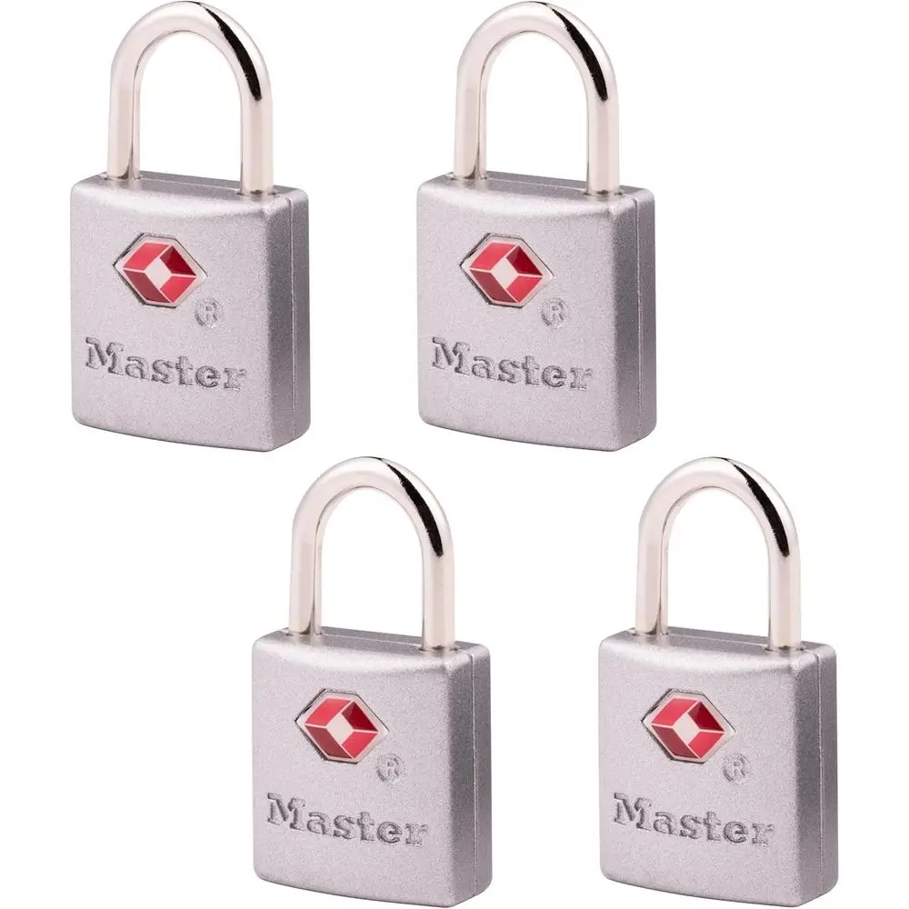 TSA Approved Locks for Luggage, Backpacks, and Suitcases - 4 Pack, Keyed Padlock Set
TSA Approved Locks for Luggage, Backpacks, and Suitcases - 4 Pack, Keyed Padlock Set