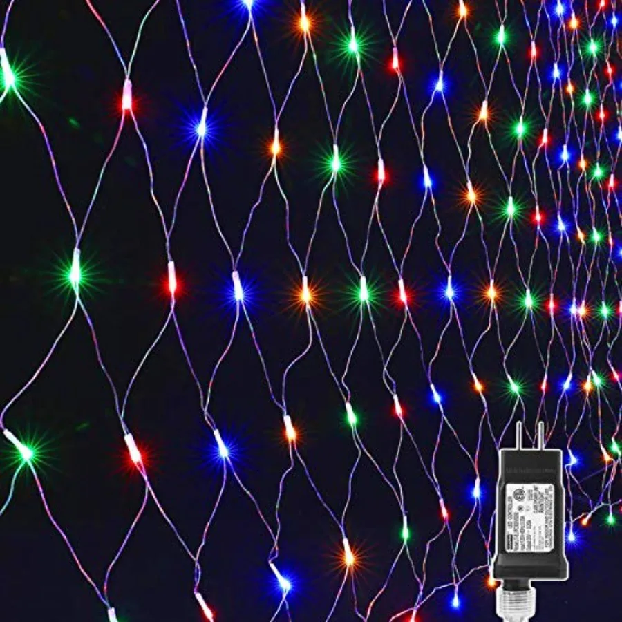12ft x 5ft 360 LED Christmas Net Lights, 8 Modes Low Voltage Mesh Christmas Decorative Lights for Xmas Trees, Bushes, Wedding,
12ft x 5ft 360 LED Christmas Net Lights, 8 Modes Low Voltage Mesh Christmas Decorative Lights for Xmas Trees, Bushes, Wedding,
