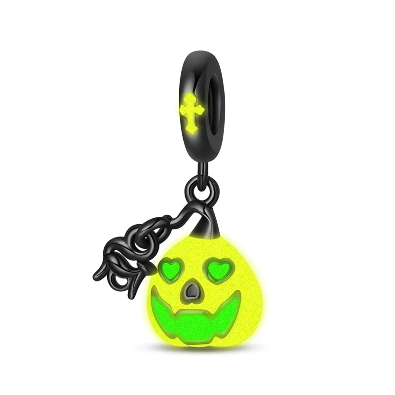 925 Sterling Silver Luminous Halloween Charms Pumpkin Face Pendant Jewellery Fit Original Bracelet Necklace for Women DIY Gift
925 Sterling Silver Luminous Halloween Charms Pumpkin Face Pendant Jewellery Fit Original Bracelet Necklace for Women DIY Gift