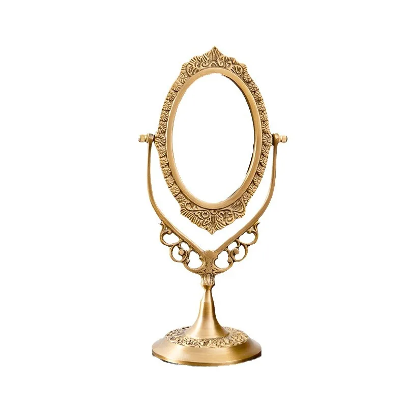 Home Decoration Makeup Mirror Brass Study Bedroom Desktop Premium Makeup Mirror Full Copper
Home Decoration Makeup Mirror Brass Study Bedroom Desktop Premium Makeup Mirror Full Copper