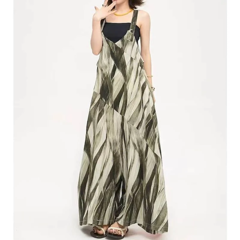 Striped Jumpsuits Loose 2026 Summer New Playsuits Casual Flowing Fabric Elegant Wide Leg Pants One Piece Outfit Women Clothes
Striped Jumpsuits Loose 2026 Summer New Playsuits Casual Flowing Fabric Elegant Wide Leg Pants One Piece Outfit Women Clothes