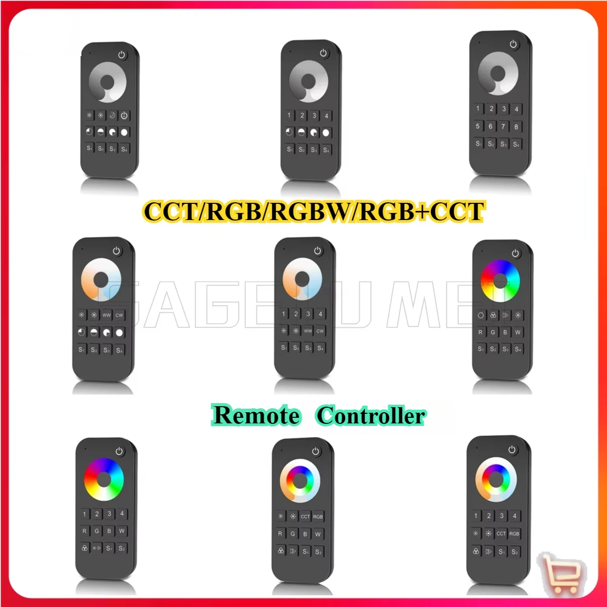 LED Dimming/ Color Temperature Skydance 1/4/8 Zones Touch Wheel 2.4G RF CCT/RGB/RGBW/RGB+CCT Remote Controller Apply To Receiver
LED Dimming/ Color Temperature Skydance 1/4/8 Zones Touch Wheel 2.4G RF CCT/RGB/RGBW/RGB+CCT Remote Controller Apply To Receiver