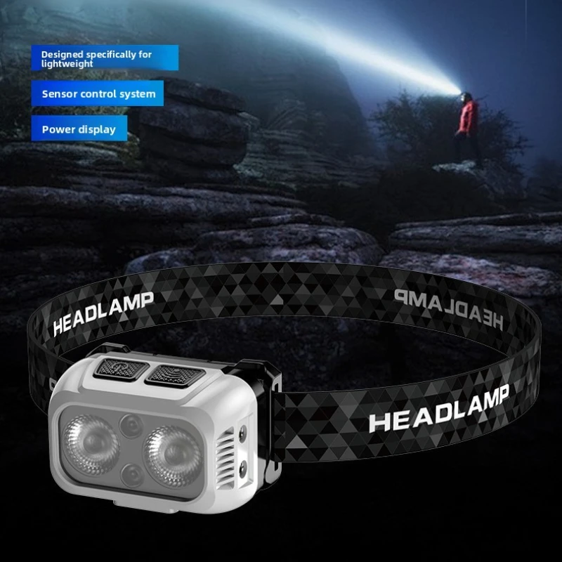 Rechargeable Powerful Sensor Headlamp Fishing Camping USB Head Flashlight COB LED Head Light Torch Headlights Front Lantern
Rechargeable Powerful Sensor Headlamp Fishing Camping USB Head Flashlight COB LED Head Light Torch Headlights Front Lantern