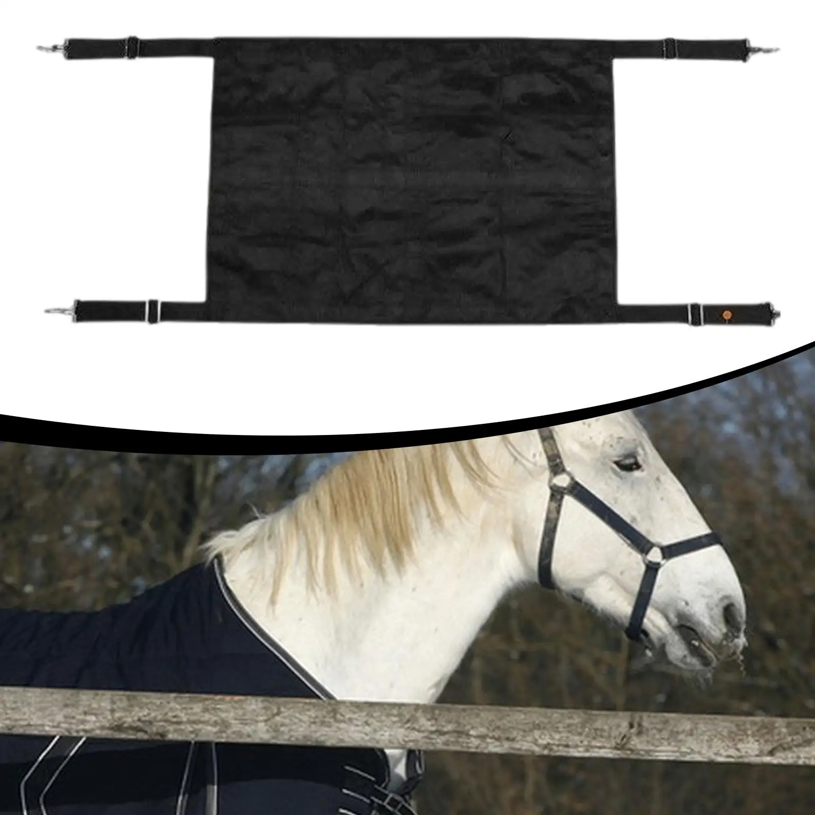 Stall Guard Equestrian Equipment Gear Adjustable Straps for Pastures Paddock
Stall Guard Equestrian Equipment Gear Adjustable Straps for Pastures Paddock