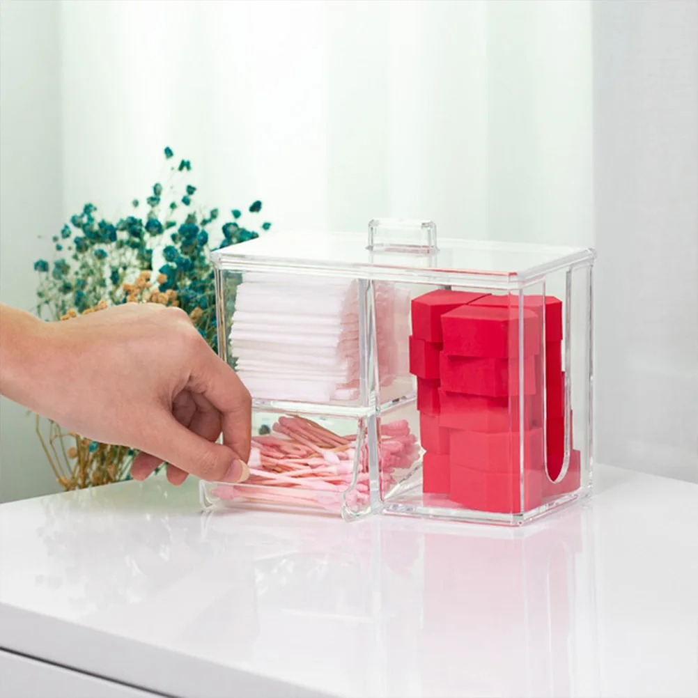 Cotton Swab Storage Box Clear Pad Holder Household ganizer Protective Lid Dust Moisture Proof Tidy Small Bathroom Living Room
Cotton Swab Storage Box Clear Pad Holder Household ganizer Protective Lid Dust Moisture Proof Tidy Small Bathroom Living Room