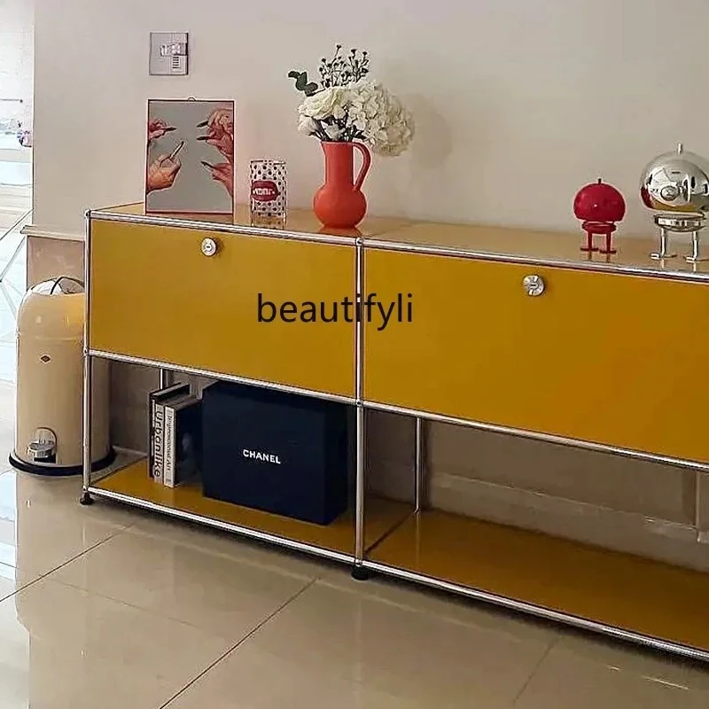 Living room integrated multi-functional storage display cabinet high-end metal stainless steel dining side cabinet
Living room integrated multi-functional storage display cabinet high-end metal stainless steel dining side cabinet
