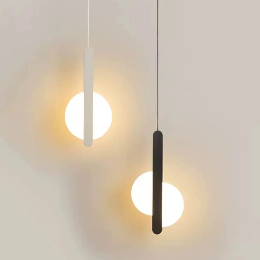 Modern Acrylic LED Pendant Lights Black White Restaurant Bedside Moon LED Pendant Light Suspension Ceiling Hanging lamp
Modern Acrylic LED Pendant Lights Black White Restaurant Bedside Moon LED Pendant Light Suspension Ceiling Hanging lamp