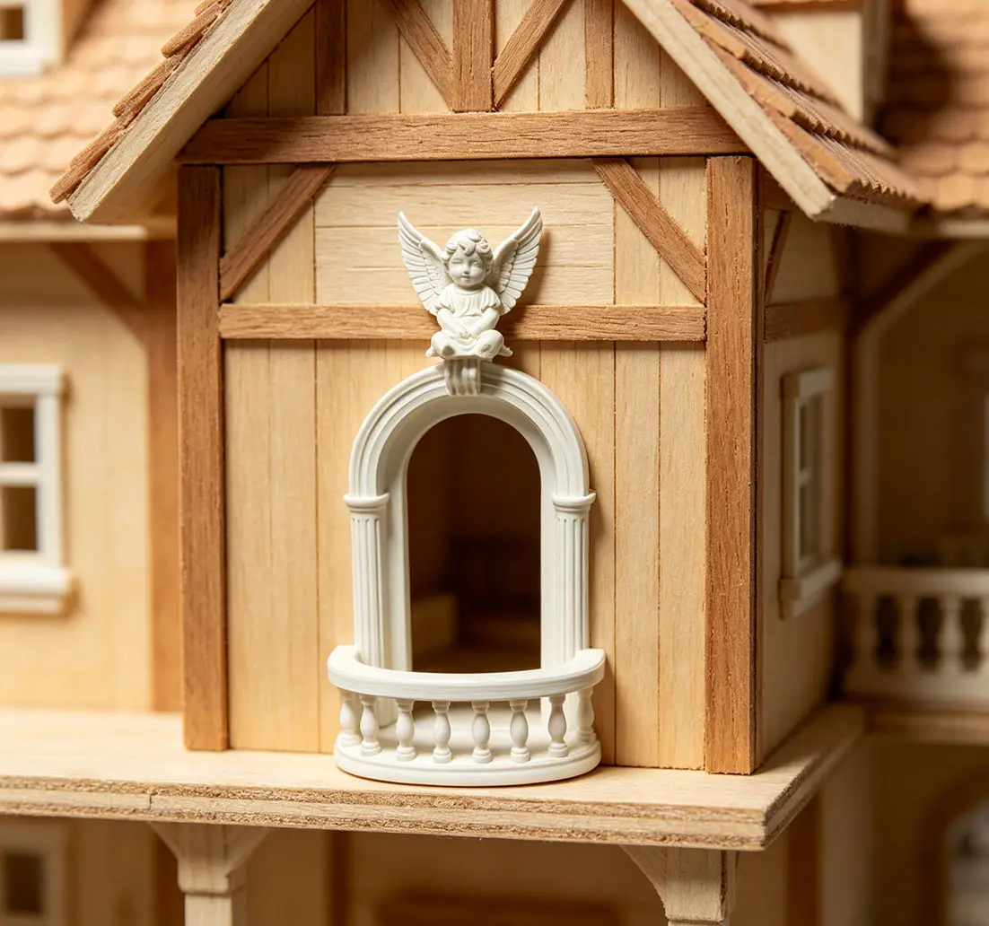 1/12 Scale Dollhouse Angel Arch Display Stand, European Retro Miniature Scene Decor for Figure Display & Dollhouse Layout
1/12 Scale Dollhouse Angel Arch Display Stand, European Retro Miniature Scene Decor for Figure Display & Dollhouse Layout