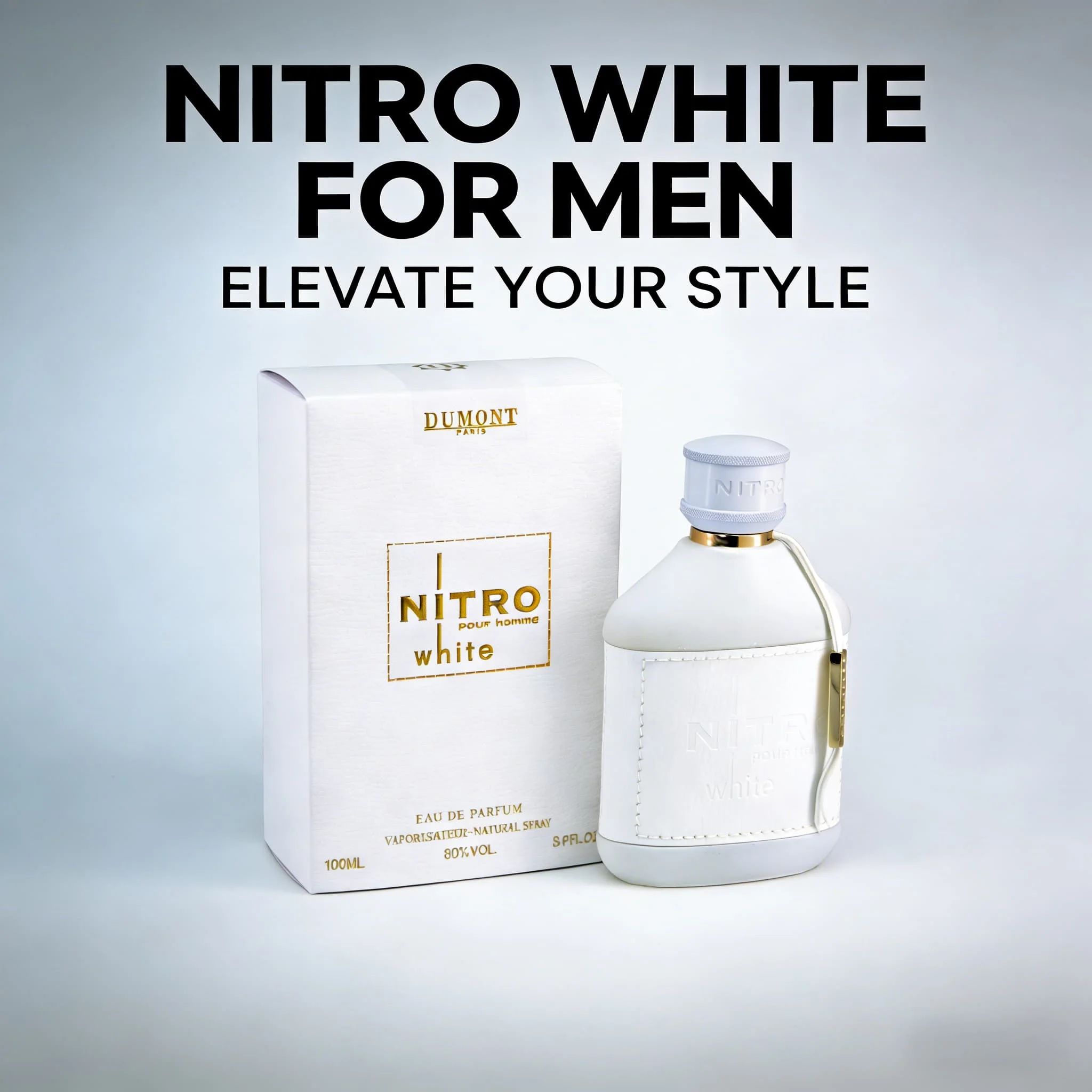 Dumont Nitro White men's strong perfume 3.4 oz 100 ml, fresh wood citrus tone, full of clean and gentlemanly feeling
Dumont Nitro White men's strong perfume 3.4 oz 100 ml, fresh wood citrus tone, full of clean and gentlemanly feeling