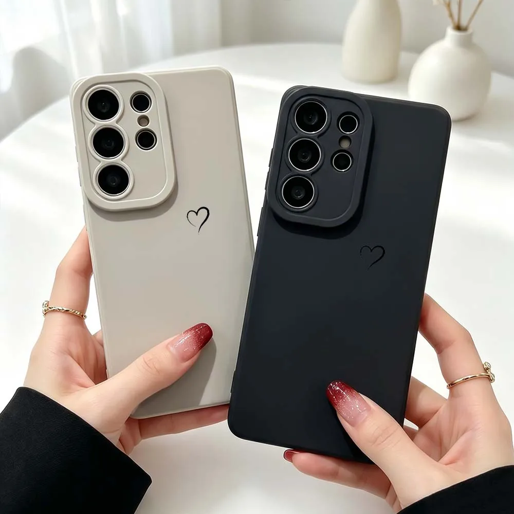Minimalist Luxury Heart Design Silicone Case For Samsung Galaxy S26 S25 S24 S23 S22 S21 Ultra Plus FE Soft Phone Case Cover
Minimalist Luxury Heart Design Silicone Case For Samsung Galaxy S26 S25 S24 S23 S22 S21 Ultra Plus FE Soft Phone Case Cover
