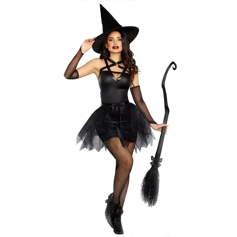 Halloween Gothic Black Witch Costume Adult Women Dress Purim Party Performance Uniform Day of The Dead Masquerade Fancy Dress
Halloween Gothic Black Witch Costume Adult Women Dress Purim Party Performance Uniform Day of The Dead Masquerade Fancy Dress