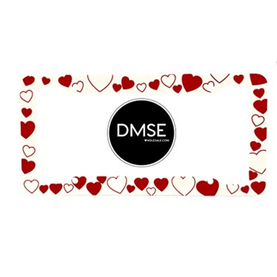 DMSE Plastic License Plate Frame Cover Holder Cool Decorative Design for Any Vehicle Car or Truck Hearts
DMSE Plastic License Plate Frame Cover Holder Cool Decorative Design for Any Vehicle Car or Truck Hearts