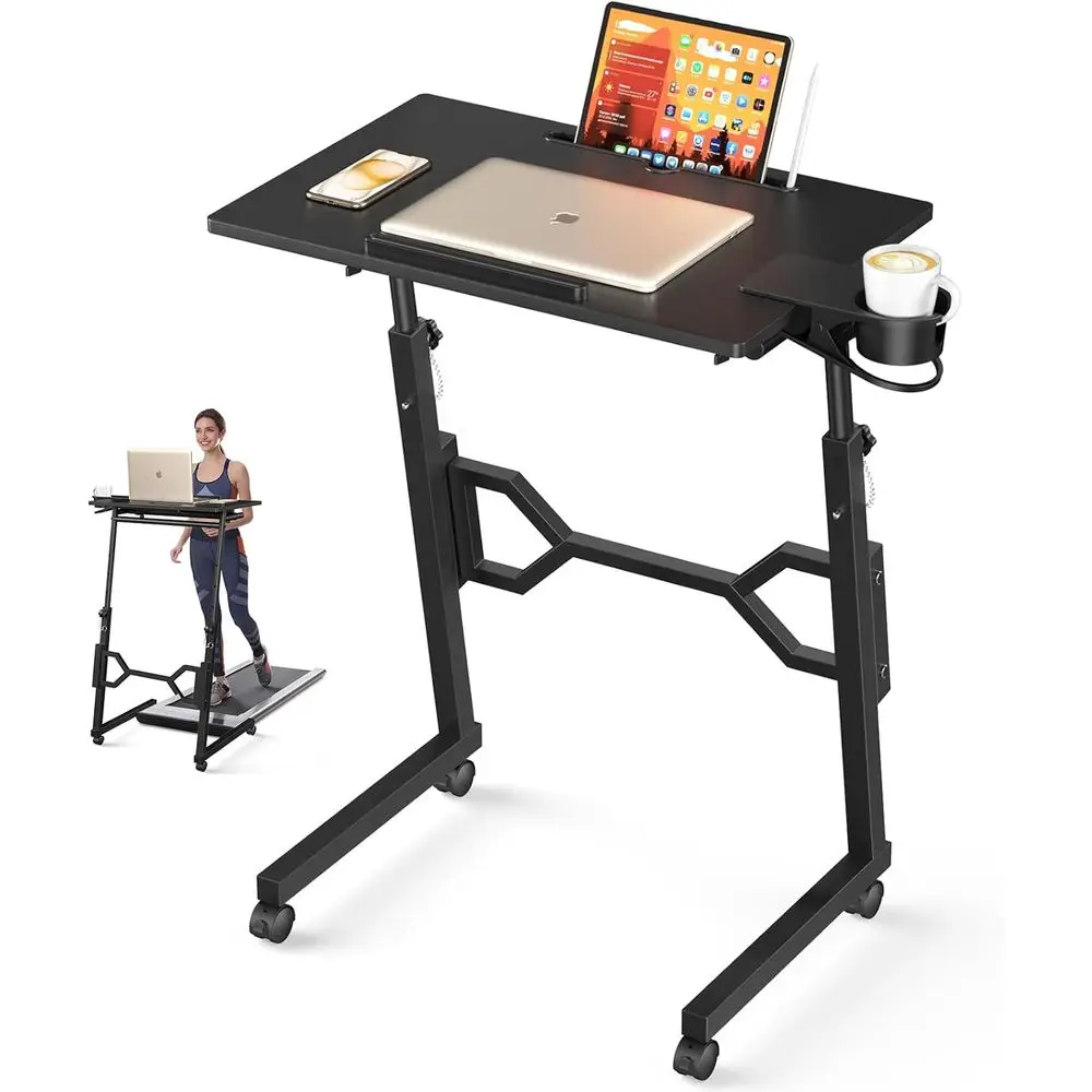 Compact Rolling Desk with Adjustable Height for Portable Treadmill and Laptop Use
Compact Rolling Desk with Adjustable Height for Portable Treadmill and Laptop Use