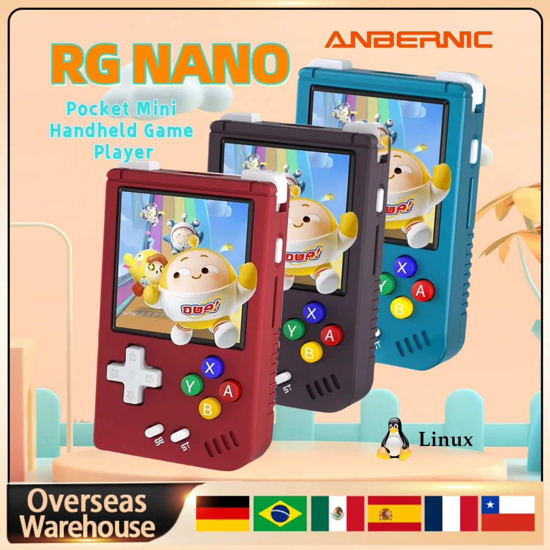 ANBERNIC RG Nano Mini Retro Handheld Game Console Classic Gaming Portable Player 1.54 Inch IPS Screen Linux System Children Gift
ANBERNIC RG Nano Mini Retro Handheld Game Console Classic Gaming Portable Player 1.54 Inch IPS Screen Linux System Children Gift