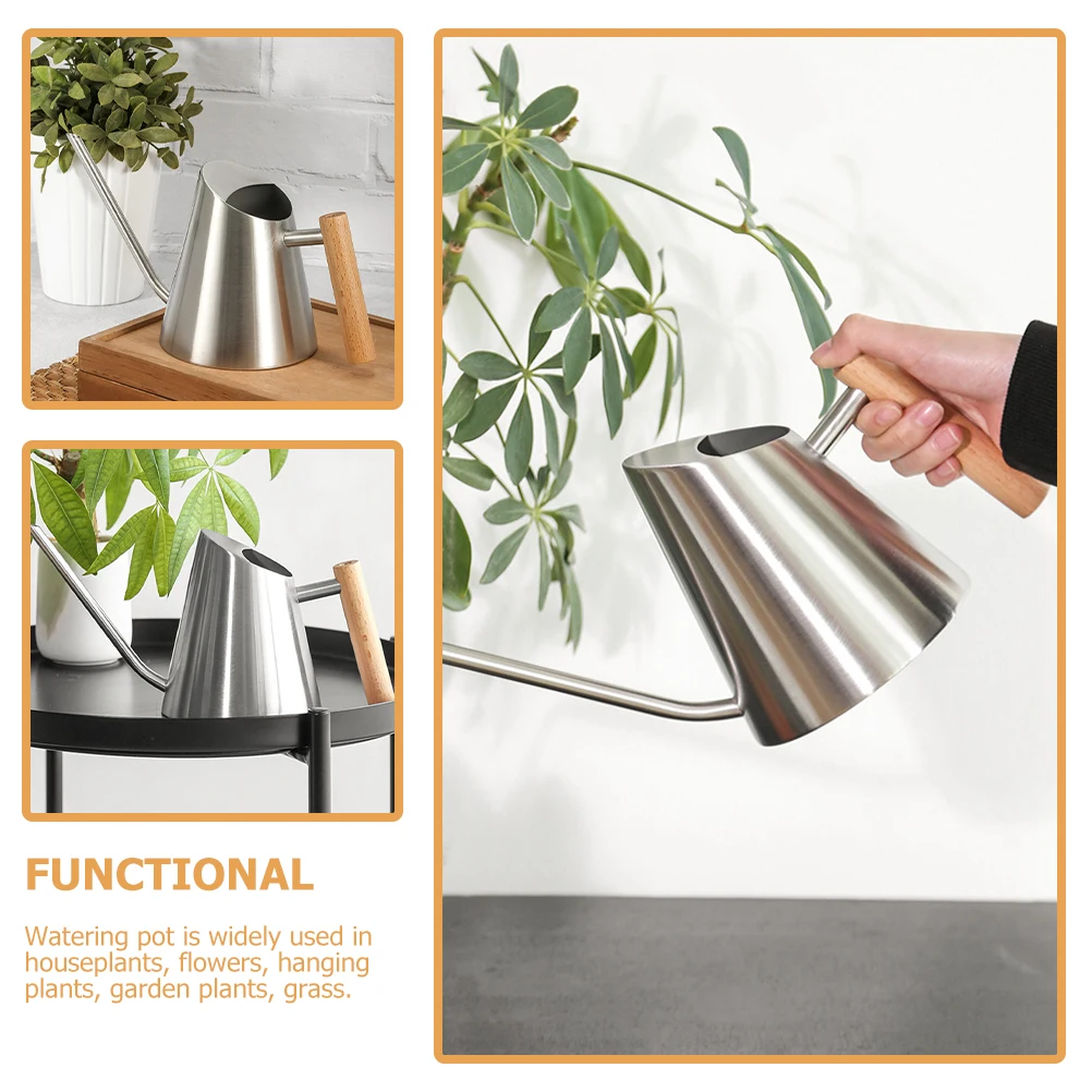 Stainless Steel Watering Can Indoor Plants Houseplant Small Ergonomic Handle Large Opening Refill Easy Comfortable Gardening
Stainless Steel Watering Can Indoor Plants Houseplant Small Ergonomic Handle Large Opening Refill Easy Comfortable Gardening