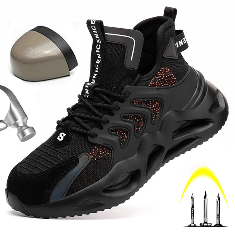 High Quality Work Sneakers Men Indestructible Safety Shoes Men Steel Toe Shoes Work Boots Men Puncture Proof Industrial Boots 46
High Quality Work Sneakers Men Indestructible Safety Shoes Men Steel Toe Shoes Work Boots Men Puncture Proof Industrial Boots 46