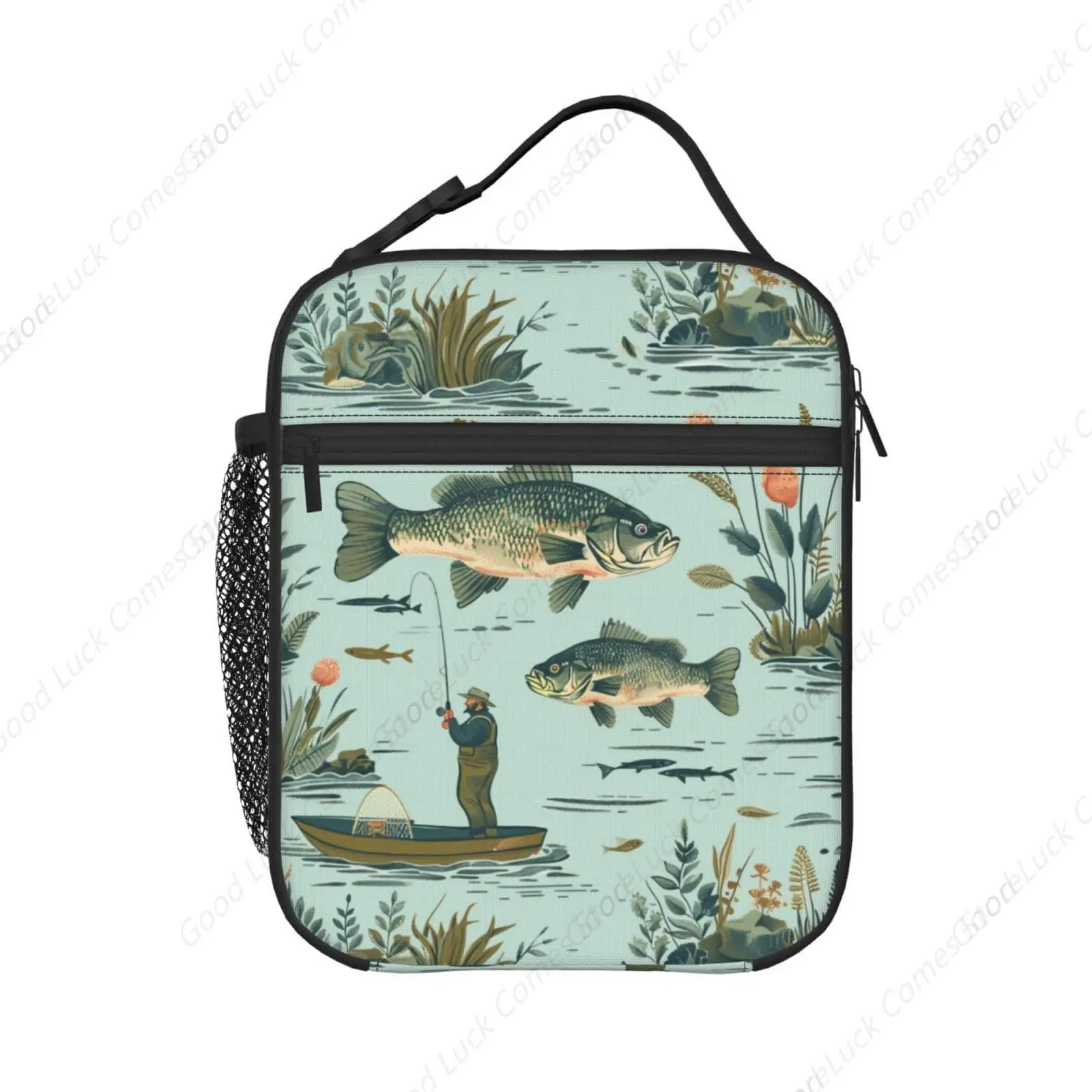 Ланч-бокс Bass Fishes Fishermen - изолированные сумки для обеда для мальчиков/девочек/женщин/мужчин, ланч-бокс со съемной ручкой, сумка для еды
Ланч-бокс Bass Fishes Fishermen - изолированные сумки для обеда для мальчиков/девочек/женщин/мужчин, ланч-бокс со съемной ручкой, сумка для еды