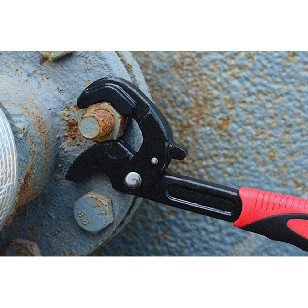 Self Tightening Wrench High Carbon Steel Durable Rust Resistant Spring Handle Non Slip Fine Tooth Pipe Spanner
Self Tightening Wrench High Carbon Steel Durable Rust Resistant Spring Handle Non Slip Fine Tooth Pipe Spanner